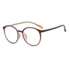 Sunglasses Frames Literary And Artistic Large Frame Plain Face Round Fashionable Slimming Appearance Pure Desire Cool Brown L6814