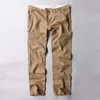 Calças masculinas na moda carga homem casual camuflagem solta baggy estilo militar densidade calças de algodão corredores roupas masculinas