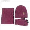 Hattar halsdukar set vinter beanie hatt halsduk set kvinnor stickad utomhus värme halsduk hatt pekskärm gs set skallies mössa hatt halsduk setc24319