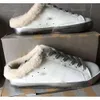 2024 Nieuwe Italië Merk Sneaker Vrouwen Casual Schoenen Winter Wollen Schoenen Zomer Slippers Spuer-star Sabot Designer Pailletten Klassieke witte Do-oude Vuile Superstar Slippers