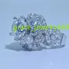 Factory Custom Real 9k 10k 14k 18k Solid Gold Halo Ring 3CT 4CT 5CT Moissanite lab Grown Diamond Wedding Ring Voor Mannen Vrouwen