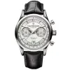 Carl F Bucherer Saat Marley Dragon Flyback Chronograf Gri Mavi Kadran Top Deri Kayış Kuvars Erkekler Men247p Saatler