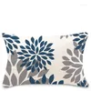 Pillow Nordic Sweet Home Dark Blue Geometric Linen Pillowcase 40 60 Decoration Sofa Cover 30 50 Lumbar