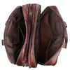 Väska stor kapacitet vintage äkta läder män messenger väskor affärsresor 15.6 '' bärbar dator portfölj portfölj #M7343