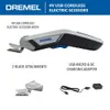 Dremel 4V Kablosuz Elektrikli Makas USB Şarj Edilebilir Pil İki Bıçak Ekleri - Karton, Kumaş ve Kağıdı Kesmek İçin İdeal, HSSC -01