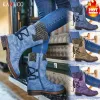 Boots Kamucc Femmes Boots d'hiver Bottes de neige Midcalf Femelles Bottes hautes chaudes Botas de haute qualité Mujer Plus taille