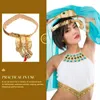 Party Supplies Halloween Egyptische hoofdband Tiener Volwassene neemt PO Hairband met slangendecors Gold Color Farao Hair Hoop