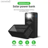Bancos de energia para celular 100000mAh carregamento movido a energia solar para telefones celulares carregamento sem fio bateria externa de grande capacidade carregamento rápidoC24320