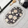 Nordic oval cushion, quick-drying absorbent mat, bathroom door carpet mat