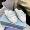 Sandalias de diseñador para mujer, sandalias pra, zapatillas de lujo 2024, nuevas sandalias para papá, puntadas triangulares, zapatos romanos de cuero genuino, sandalias de playa para mujer