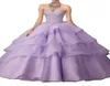 Nouvelles filles 15 16 robes de bal de concours femmes robes de Quinceanera chérie strass Organza cristal usine de sortie drop ship7026580