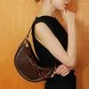 Totes Retro-Krokodil-Acryl-Kettenhandtasche für Damen, Allround-Einschulter-Straddle-Tasche, Schwarzbraun