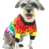 Klassisk stor designer hundrock hundkläder vinter varm stickad tröja kattkassor kläder mode hundkläder för små hundtillbehör special chirstmas gåva