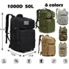 30L50L 1000D Nylon Waterproof Trekking Fishing Hunting Bag Backpack Outdoor Military Rucksacks Tactical Sports Camping Hiking 240313