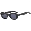 نظارة شمسية 2024 Fashion Y2K Cateye for Women Classic Brand Designer Men Trendy Sungalsses UV400