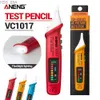 Aktuella mätare ANENG VC1017 Voltmeter Detector Icke-kontakt Pen LED Electric Indicator Tools Sensor Tester Alarm AC Power Outlet Spänningsmätare 240320
