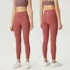 Pantaloni da yoga a vita alta Pantaloni da donna Push-up Fitness Morbido lemenly Allinea elastico Hip Lift Pantaloni sportivi a forma di T Running Training Lady ll826