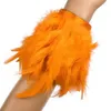 Charm armband 1pc kvinnor päls fjäder handskar fast färg mode arm ärmar anklet handledskläder tillbehör