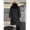 Cananda Goosewomen jaqueta canadense parkas feminino inverno comprimento médio acima do joelho com capuz grosso quente gansos casacos feminino122169 Chenghao01 296