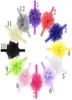 Детские шифоновые кружевные повязки на голову, аксессуары для волос для маленьких девочек, милые детские украшения с большими цветами, банты для волос H0801117488