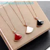 2024 Jewelry Designer Brand Pendant Necklaces Skirt Necklace 925 Pure Silver Plated 18k Rose Gold White Fritillaria Red Agate Fan Shaped Collar Chain