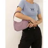 TOTES Fashion Women Hobos Torka ręczna 2024 Purple nylon pod pachami luksusowe torebki kobiety torby kobiety ramię samice sak