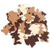 Party Decoration 100Pcs/Pack Bear Paper Confetti Cream Brown Teddy Baby Shower Favor Table Birthday Decor Sprinkles Scatter