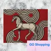 High-end Equatorial Jungle Horse Cotton and Linen Placemat Vase Mat Ashtray Pad Tray Mats Coaster Shooting Props