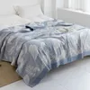 Filtar tvättad bomullsgasskast handduk filt sommar barn vuxna tupplur soffa täcken sängkläder mjuk bekväm täcke