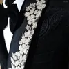 Costumes pour hommes noir tailleur motif Floral mariage hommes marié Tuxedos personnalisé pantalon ajusté 2 pièces ensembles Terno Masculinos Completo