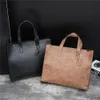 Leather Men Briefcase for Man Suitable for Storing Documents Messenger Bag Business Retro Brown Handbag Designes Boys handbag purses