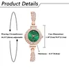 Zegarwatę lancardo analogowy kwarc Regulowany pełny diamentowy pasek mody Skala etui dekoracyjna bransoletka zegarek na co dzień