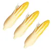 Decorative Flowers 3 Pcs Artifical Corn Vegetables Fake For Decoration Kids Clothes Decorate Simulation