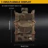 Сумки Tiger Type Double Magazine Mucke Tactical 5.56 Magazine Magazine Wifle Pistol Mag Bag Molle Hunting Airsoft Paintball