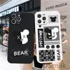 Gloomy Bear Phone Case for iPhone 15 14 13 Pro 12 11 Pro Xs X XR Max 8 7 SE Strong Silicone Cases Soft Back Cover