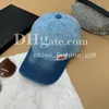 Baseball Cap denim Patchwork Cap Designer broderad hatt golfhatt för män 5 färger utomhus gata hatt sommar resor solskyddsmedel