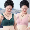 BRAS 3st/Lot Women Girls Cotton B C D Front Buckle Underwear Middle-Aged Bra Lingerie Bralette Brasieres Para Mujer