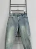 Luxuriöse Herren- und Damenjeans, Designer-Jeans mit blauem Aufdruck, Herrentrend 2024, Sommer, neue Ins, koreanische Version, TR-Herren-Slim-Fit-Leggings, L 10A, sexy