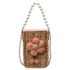 Bag Casual Straw Basket Practical And Elegant Shoulder Bags Drawstring Crossbody Purse Handbag For Women