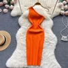 Casual Dresses YuooMuoo Ins Fashion Sexy One Shoulder Knitted Bodycon Dress Lady Elastic Outfits Package Hips White Mini Party Vestidos