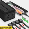 Handy-Powerbanks 80000 mAh, kostenlose Lieferung, intelligentes Schnellladen, Solarenergie, wasserdichte mobile Stromversorgung, PLY, LED-Licht, externer Akku, C24320