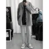 Terno jaqueta casual moda coreana único breasted corrente blazers para homem streetwear primavera outono sólido hip hop blaser