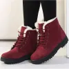 Stivali stivali donne inverno 2023 Nuovo in stivali alla caviglia per scarpe invernali donne piattaforma bassa piattaforma botas mujer stivali da neve