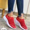 Casual Shoes For Women Spring Mesh Cloth Fashion Splicing Comfortable Flat Sneakers Elastic Band