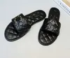 2024 Designer Sandal Slides Women Fashion Black Caviar Leather DAD Sandals gold logo Classic Luxury Beach Slide Slipper Vacation Outdoor