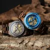 Orologi Orologio meccanico da uomo Bobo Bird Nuovi orologi da polso in legno Cuostom di alta qualità Orologio meccanico automatico scavato alla moda, ottima confezione regalo