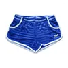 속옷 섹시 속옷 남자 복서 반바지 Shorts Calzoncillos Stripe 투명 ROPA 인테리어 Hombre Home Quick Dry Lingerie Cuecas