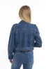 2024 estilo moda personalizado rasgado lavagem de ácido simples jeans casaco streetwear feminino jaquetas elegantes jean na moda jaqueta jeans para mulher