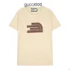 double gglies ggs gu cci guc fil ci guucci gucc gcccis gccci T chemises d'été pour hommes coton t-shirt printemps col rond 20ss lettre haute rue lâche tendance court s