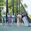 Waterflessen Flip Top met rietje Motiverende hydratatietrackers Kannen Lekvrij herbruikbaar sporthandvat